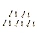 ESSENTIAL SALES4YOU 10x Silver Bottom Screws Pentalobe for Apple iPhone 6/6S 4.7
