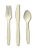 Ivory Plastic Forks/Knifes/Spoons 24 pc.