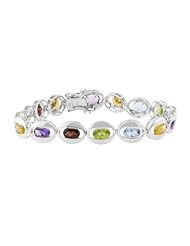Effy Jewlery Sterling Silver Multi Gemstone 7.5" Bracelet, 11.92 TCW