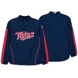 Minnesota Twins Navy Blue Pleather Varsity Full Zip Jacket