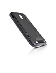 Wireless: TOOGOO Soft TPU Gel Grip Skin Case Cover for T-mobile Samsung Galaxy S2 T989 - Black - CASE123