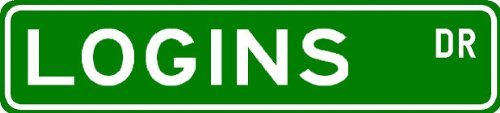 LOGINS Street Sign ~ Personalized Family Lastname Sign ~ Gameroom, Basement, Garage Sign Novelty** ALUMINUM – 6 x 24 inches