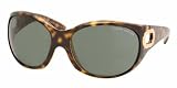 RALPH LAUREN SUNGLASSES - RALPH LAUREN RL 8036 5057-71 DARK TORTOISE PLASTIC GRAY-GREEN LENS SUNGLASSES
