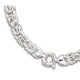 Byzantine Chain Necklace 12mm Sterling Silver