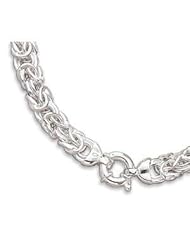 Byzantine Chain Necklace 12mm Sterling Silver 18-inch Length