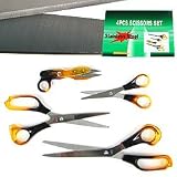 Stainless Steel Scissor Set - 4 Different Sizes. Product Category: Hardware > Hand Tools