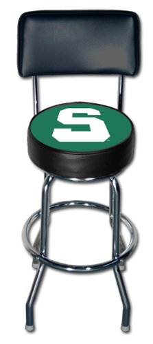 Michigan State Spartans Bar Stool With Backrest
