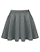 BIADANI Women Basic Flared Versatile Stretch Skater Skirt