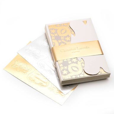 xxxChristian Lacroix ''Oro Y Plata'' Correspondence Cards (x12)
