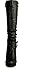 Top Moda WIN-45-TG Women's Knee High Round Toe Slouched High Heel Boots, Color:BLACK, Size:8