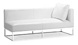 Atom Bench (Right) in White - Zuo Modern - 900321R