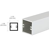 Buy CRL Satin Anodized 1-1 8 Square Tubing For Partition Post by CR Laurence by CR Laurence