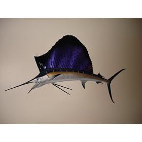 60" Sailfish Half Mount Fish Replica