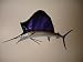 60" Sailfish Half Mount Fish Replica