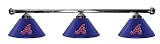 Atlanta Braves Pool Table Light - Chrome Bar