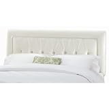 Skyline Furniture 64XX (Shantung Pearl) Tufted Border Headboard in Shantung Pearl Size: California King