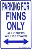 Metal Parking Sign - Finland
