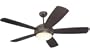 Monte Carlo 5DI52RBD-L Discus 52-Inch 5-Blade Ceiling Fan with Light Kit, Roman Bronze