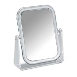Miroir cosm�tique sur pied Noci - repliable, 100% et 300%, acrylique, miroir de 12,5 x 17 cm, 18 x 21 x 5,5 cmpar Wenko