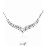 Sterling Silver 1.00 Carat Diamond Necklace