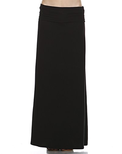 Elain & J Luxury Boutique Full Length Maxi Skirt With Fold Over Waist