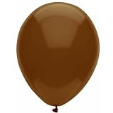 Chestnut Brown 12 Latex Balloons (6 count)