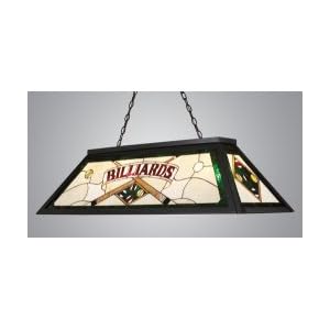 Tiffany Game Room Chandelier with Billiard Motif with Green Accents Finish: Tiffany Bronze... by Landmark Lighting