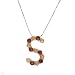 Necklace With 1.66ctw Precious Stones - Genuine Citrines and Garnets Beautifully Designed in 925 Sterling silver Length 16in