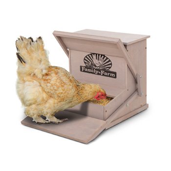 Precision Pet Wood Treadle Chicken Feeder 23 5 By 20 5 By 16 5