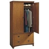 Sauder Mission Wardrobe ( Fruitwood) (83.25"h x 40.75"w x 26.25"d)