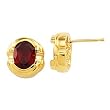 14K Yellow Gold Mozambique Garnet Earrings