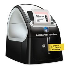Dymo LabelWriter Duo Thermal Label Printer - Monochrome - Direct Thermal - 55 lpm Mono - 300 dpi - USB