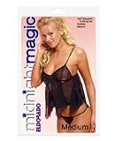 Midnight magic, babydoll & g string md black