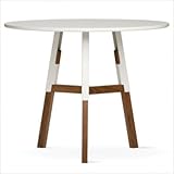 IMAGE OF 1/2 Nelson Café Table Color: Cream, Frame: Walnut