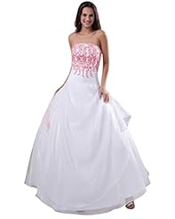 Strapless Lace Floor Length Organza/Satin   Ball Gown  Dress with a Brush/Sweep Train 