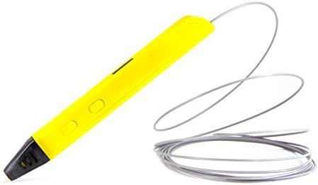 3D Printing Pen, super light scribbler with Free Filament, Generation 5 model 2016 of the doodle pen (color yellow)