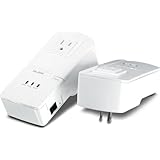 TRENDnet 200 Mbps Powerline Ethernet AV Adapter Kit with Bonus Outlet TPL-304E2K (White)