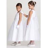 Toddler Little Girl Flower Girl WHITE Dress US ANGELS Girl 2T-12