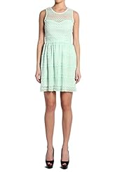 A-line Fit-and-Flare Sheath Polyester/Spandex/Knit Lace Pleated Sheer Sweetheart Elasticized   Waistline Sleeveless Full-Skirt  Dress