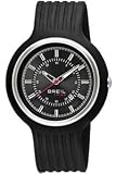 Breil Unisex New Hip Hop Analogue Watch TW0575 with 40mm Stainless Steel Case, and Black Resin Strap