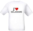 I LOVE DELAWARE - State-series - White T-shirt