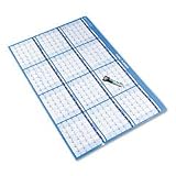 At-A-Glance PM300-28 Reversible/Erasable Horizontal Format Wall Planner, Yearly, 48 X 32, Blue/White