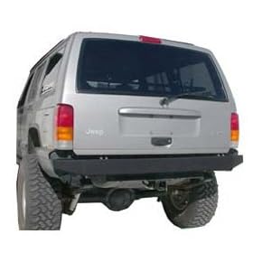 Olympic Rock Rear Bumper Gloss Black 1984-2001 Jeep Cherokee XJ # 550-151