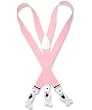 Men's PINK SUSPENDERS Y Shape Back Elastic Button & Clip Convertible