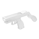 White 2 In 1 Light Gun for for Nintendo Wii Remote Control and Nunchuk