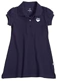Liegelind Kids-Fun-Fashion 33201 - Mädchen Polokleid - Organic Cotton, Farb-Nr. 60 dunkelblau
