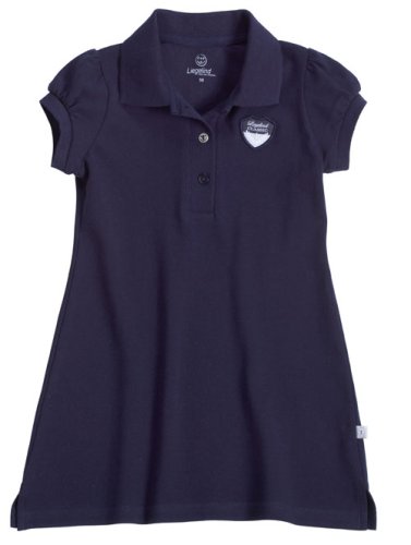 Liegelind Kids-Fun-Fashion 33201 - Mädchen Polokleid - Organic Cotton, Farb-Nr. 60 dunkelblau