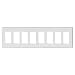 SYLVANIA CVRPLT8 White Coverplate for 8-Gang Junction Box