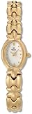 Bulova Womens White Dial Goldtone Watch # 97T99