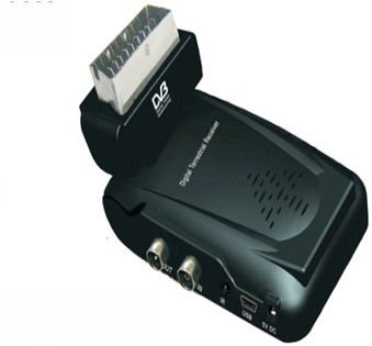 Ex-Pro Digital Freeview Receiver & Recorder (Record TV to a USB Drive or SD Card playback !) - Unobtrusive Angle Scart Fitting